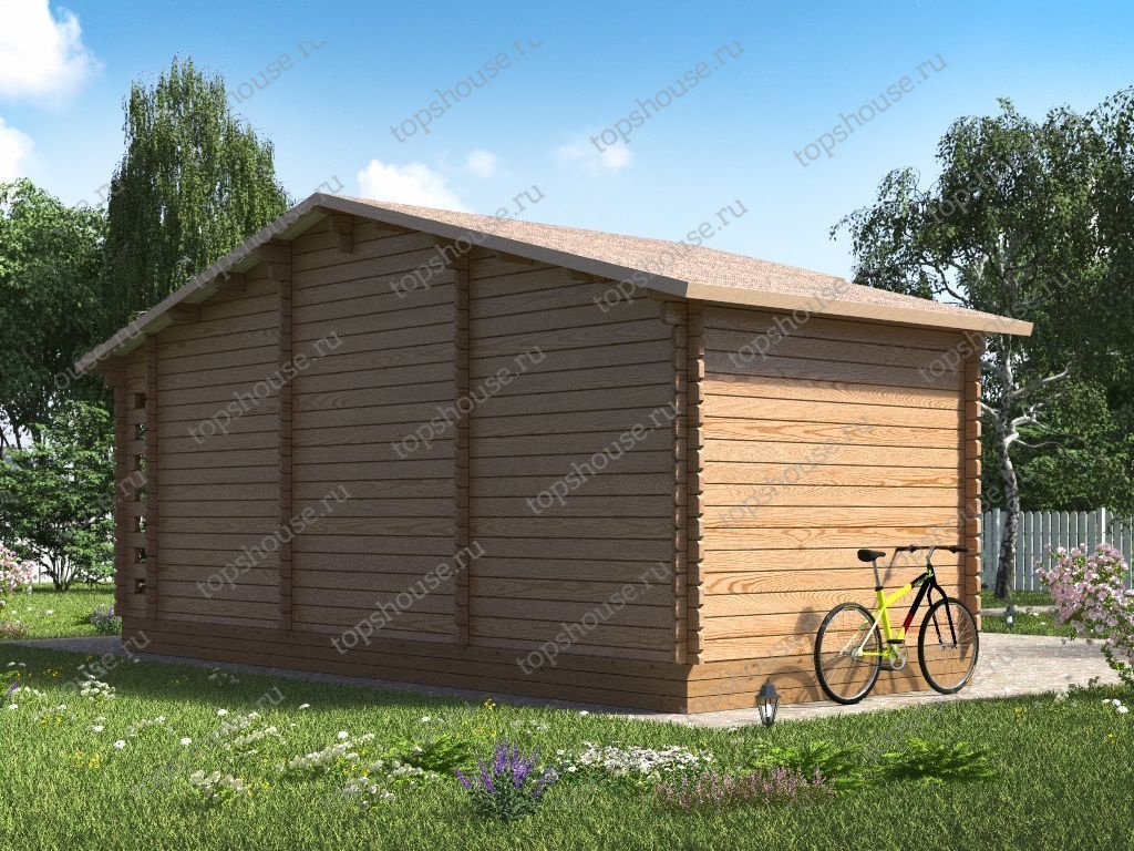 Хозблок с дровником «Куча мала». 12994